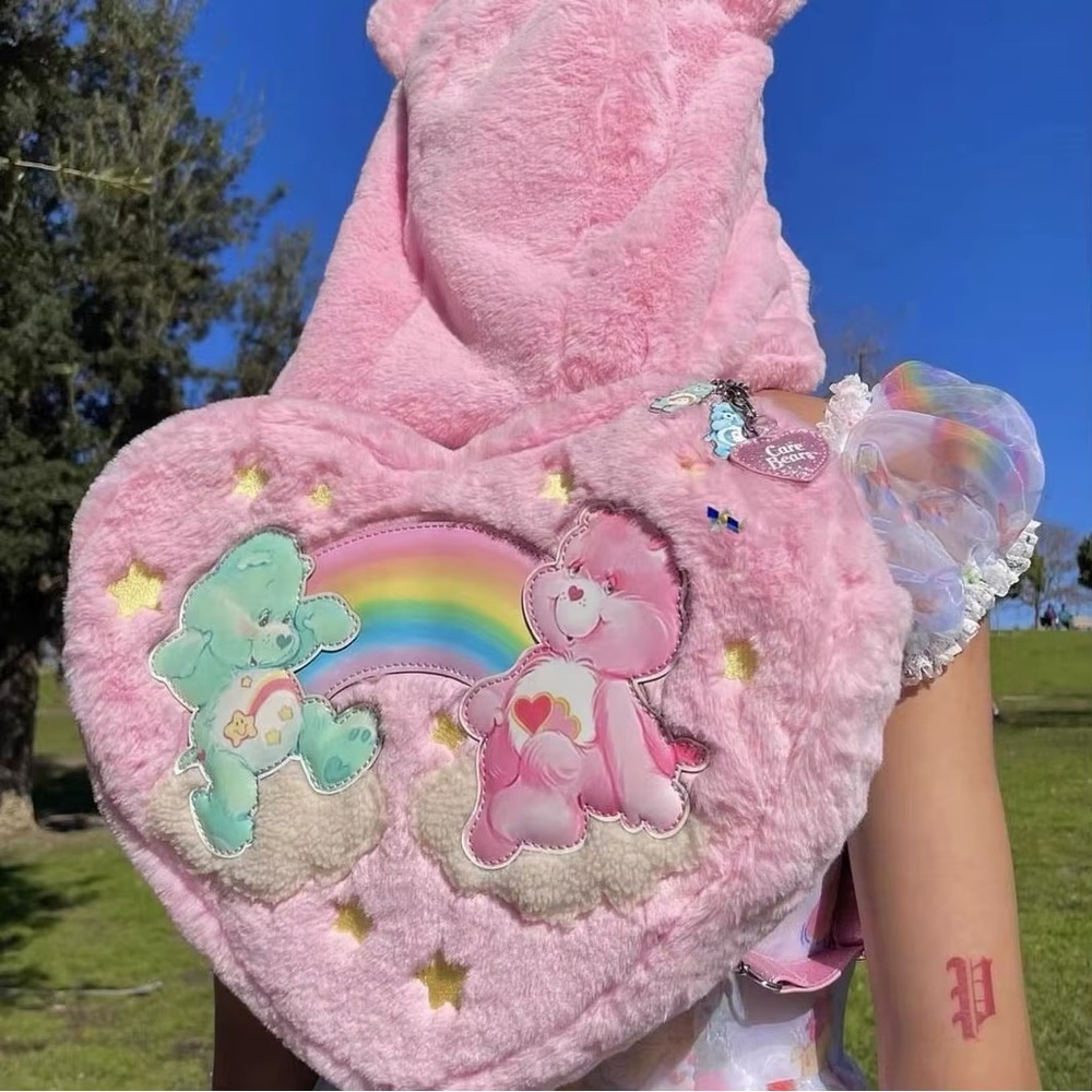 Care Bears Heart Hoodie Backpack - Pink - Picture 6 of 6
